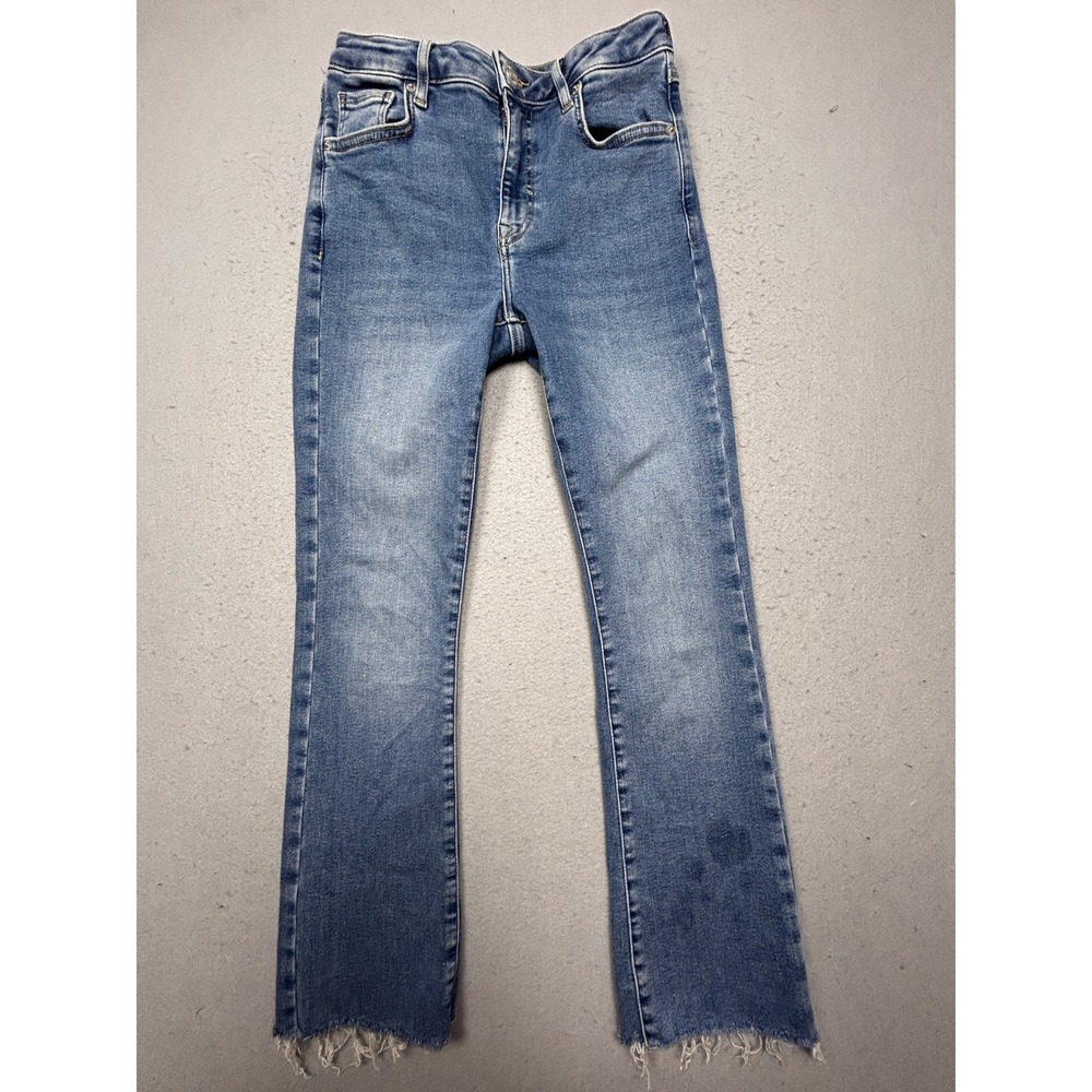 Forever 21 Premium Flare Jeans Denim Blue Size 27 EU 38 Womens